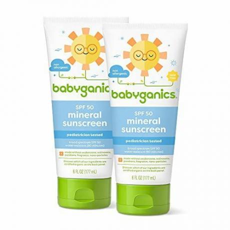 SPF 50 Baby Solcreme Lotion UVA UVB beskyttelse 