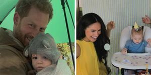 meghan markle og prins Harry med deres børn