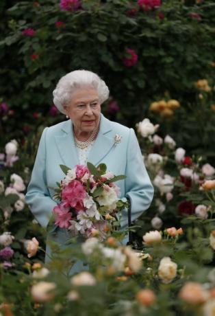 dronning elizabeth ii ved chelsea blomsterudstilling den 23. maj 2016