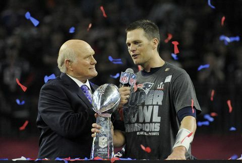 Terry Bradshaw taler til Tom Brady