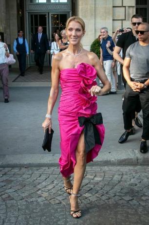 Celine Dion træder ud i ingen bukser i Paris Couture-ugen