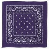 Purple bomuld Paisley Bandana