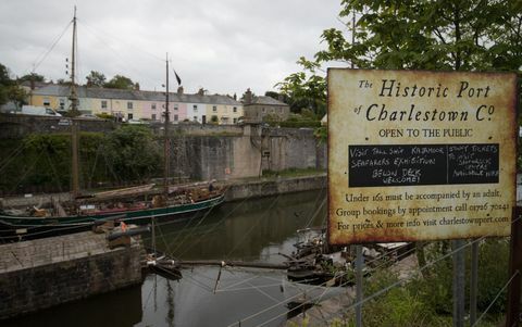 Historisk havn i Charlestown nær St Austell