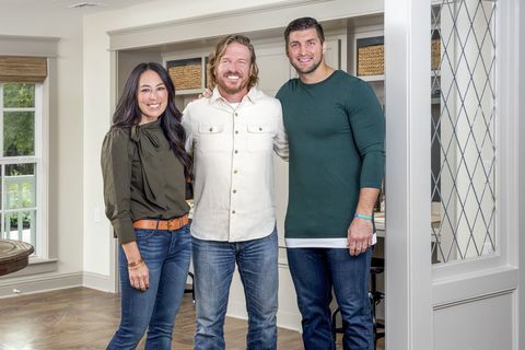 Joanna Gaines, Chip Gaines og Tim Tebow.