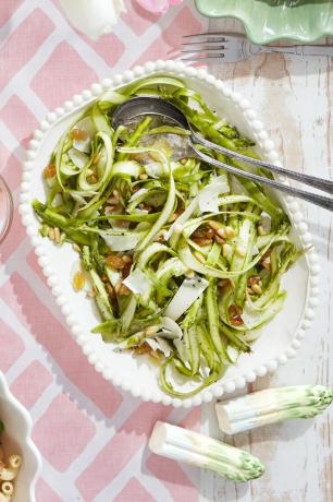 barberet asparges og parmesan salat opskrift