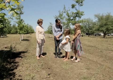 Laura Bush og Joanna Gaines på 'Fixer Upper'