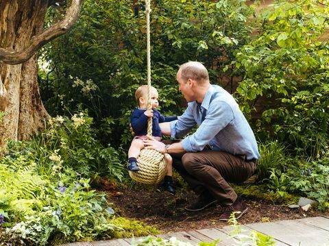 prins william prins prins Louis swing garden blomster show