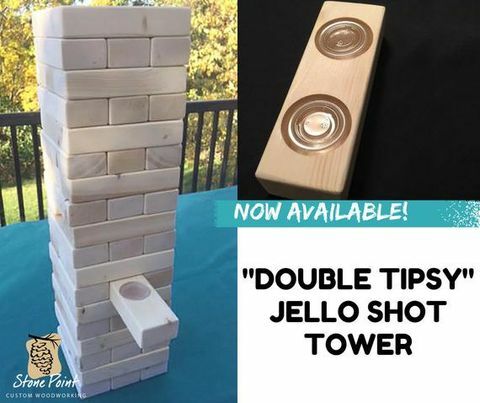 Dobbelt tipy Jello Shot Tower