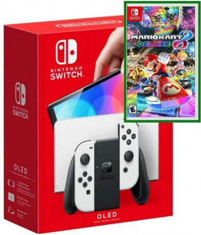 Nintendo Switch OLED-model med Mario Kart 8 Deluxe-spil