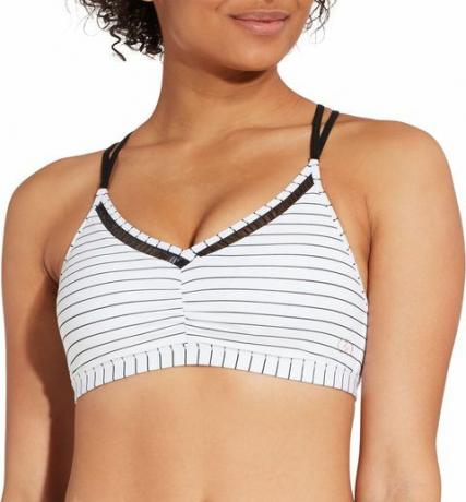 Kvinder Ruched Trim trykt bikini top