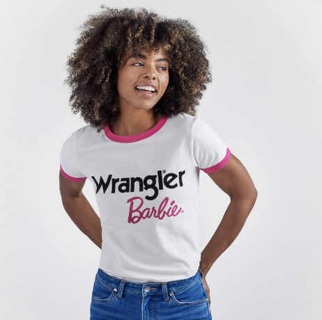 Wrangler x Barbie™ Logo Ringer Tee