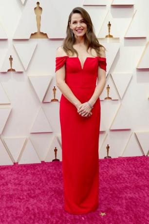 jennifer garner oscars rød kjole 94th annual academy awards ankomster