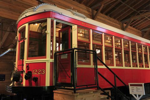 Interurban Tram, Burnaby Village Museum, British Columbia, Canada