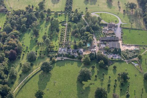 Luftfoto af Highgrove, hjemsted for Charles, Prince of Wales