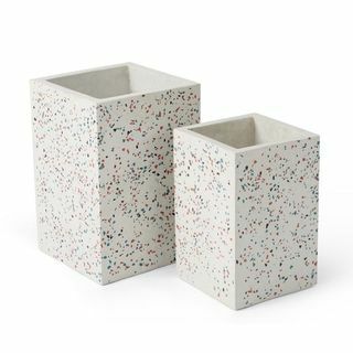 Primora sæt med 2 høje Terrazzo planters