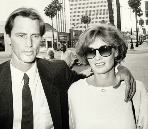 Sam Shepard og Jessica Lange under "The Natural" Los Angeles Premiere i 1984