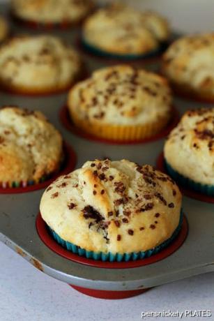 cremeost chokolade jordnøddesmør muffins