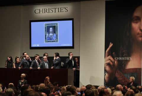 Leonardo da Vinci-kunst Christies-auktion