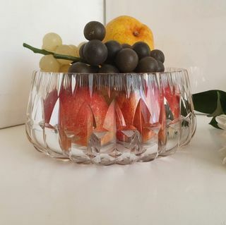 Vintage glas trifle skål