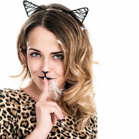 diy kat halloween kostume kvinder