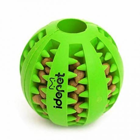 Idepet Hundelegetøjsbold, ikke-giftig, bidfast hundetyggebold Madgodbid Feeder Tandrengøring Træningsbold