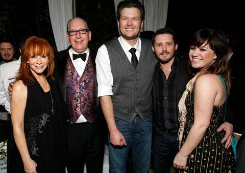 Blake Shelton Kelly Clarkson Brandon Blackstock