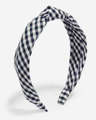 Kid's Knotted Pandebånd i Gingham