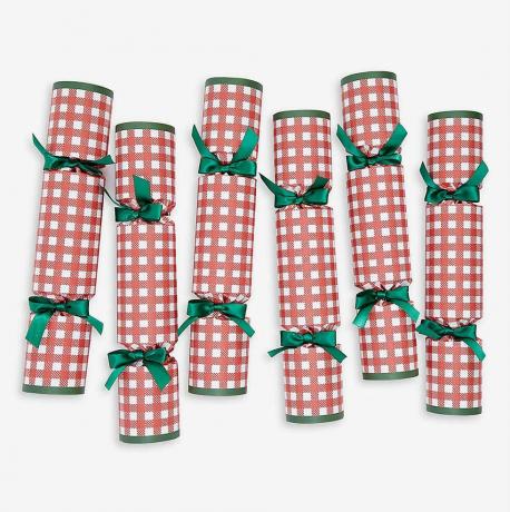 Julekiks i papir med Gingham print 