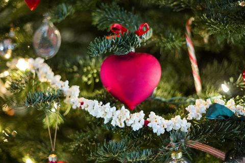 jul hjerte dekoration træ