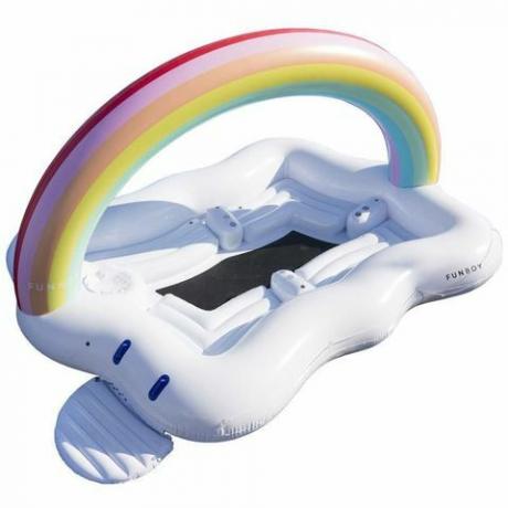 Giant 6 person Rainbow Cloud Island Float