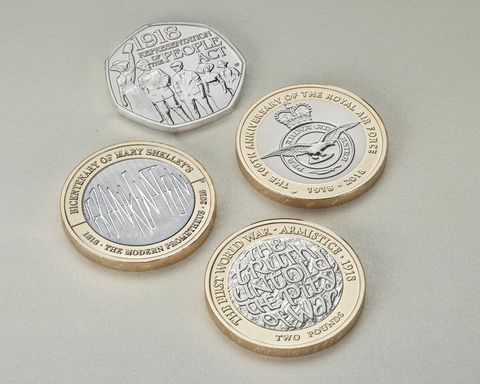 Royal Mint 2018-erindringsmønter