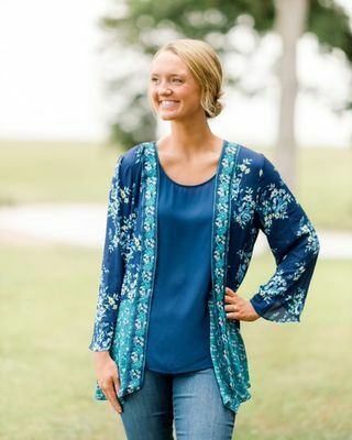 Pioneer Woman Sharkbite Twin Print Duster