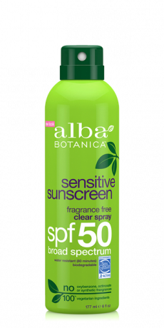 Alba Botanica Suncare Duftfri Clear Spray SPF50 177ml