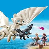 PLAYMOBIL® Light Fury med Baby Dragon og børn