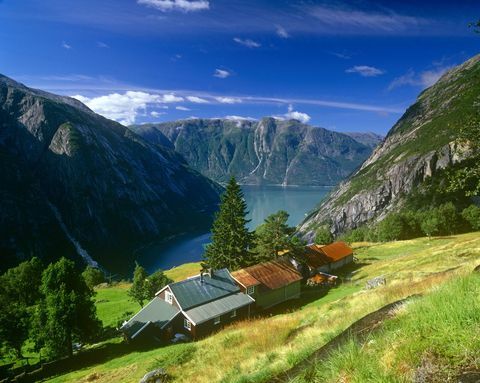 Norges landskab - bjerge og fjord