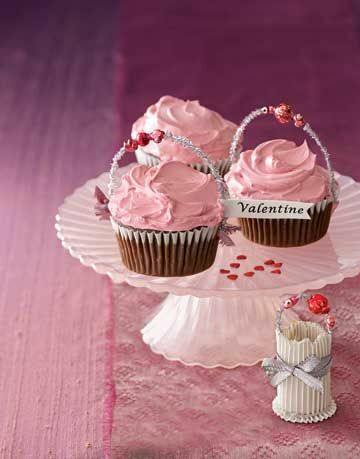 pink valentinsdag cupcakes