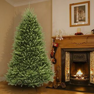 6,5' kunstigt fuld juletræ