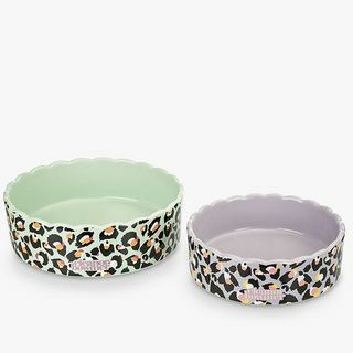 Eleanor Bowmer Pet Bowl Sæt, Leopard