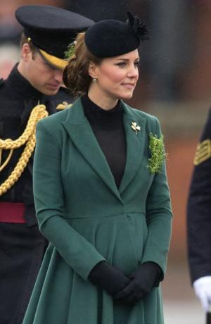 Kate Middleton og hendes babybump var de sødeste i smaragdgrøn på St. Patrick's Day