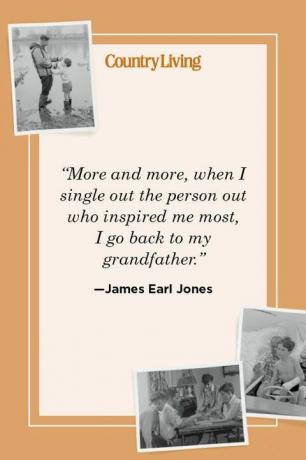"Mere og mere, når jeg udpeger den person, der inspirerede mig mest, går jeg tilbage til min bedstefar" - james earl jones