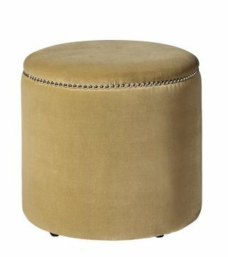 Costellini Velvet Ottoman - Sea Moss