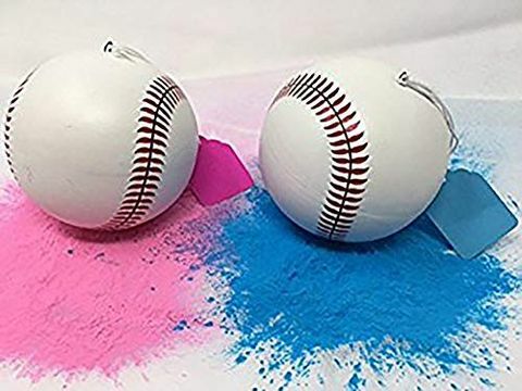 Køn Reveal Baseballs 2-pakke, lyserød og blå
