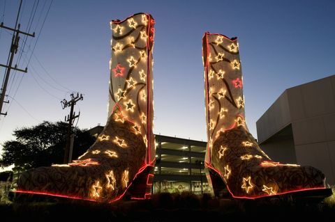 Verdens største cowboystøvler