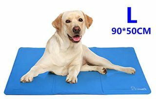 Pecute Dog Cooling Mat Stor 90x50 cm, holdbart koldt mat til ikke-giftig gel, selvkølende pude, fantastisk til hundekatte i den varme sommer